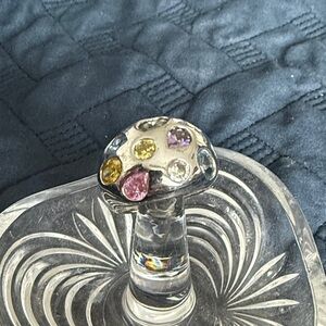 Colorful Gemstone Silver Ring